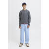 JACK & JONES JUNIOR pullover grijs melange gebreid