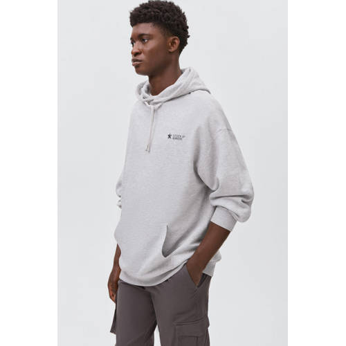 MANGO TEEN hoodie grijs melange Sweater Backprint - maat 185(XL) afbeelding