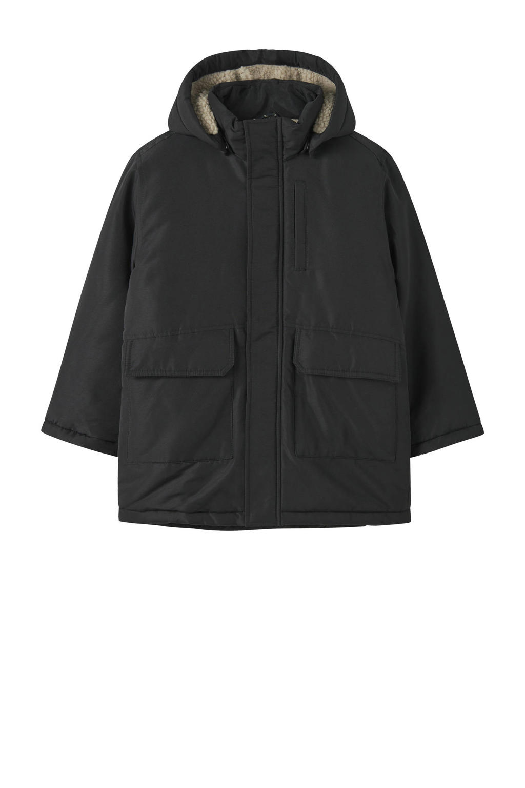 NAME IT Nmmmarlow Parka Jacket Pb voor jongens, Timber Wolf, numeric