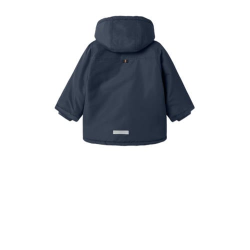 NAME IT MINI parka donkerblauw Jas Jongens Polyester Capuchon Effen
