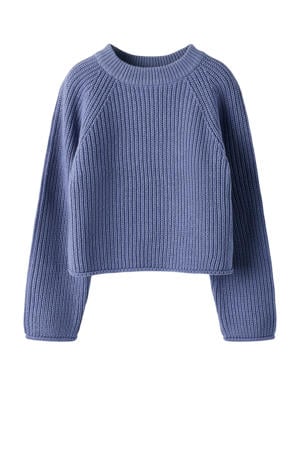 gebreide trui blauw