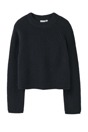 gebreide trui donkerblauw