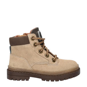   suède veterboots beige