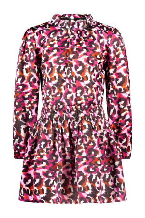 midi jurk roze
