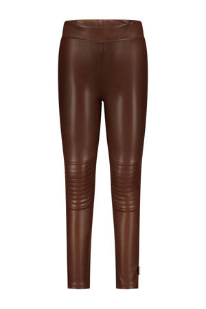 imitatieleren aansluitend legging bruin