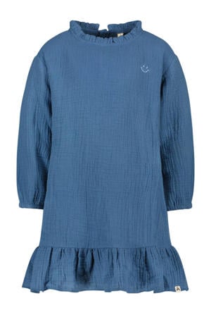 midi jurk blauw