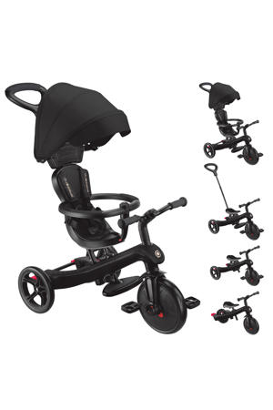 New Trike Explorer 4 in 1 driewieler 4 in 1 zwart