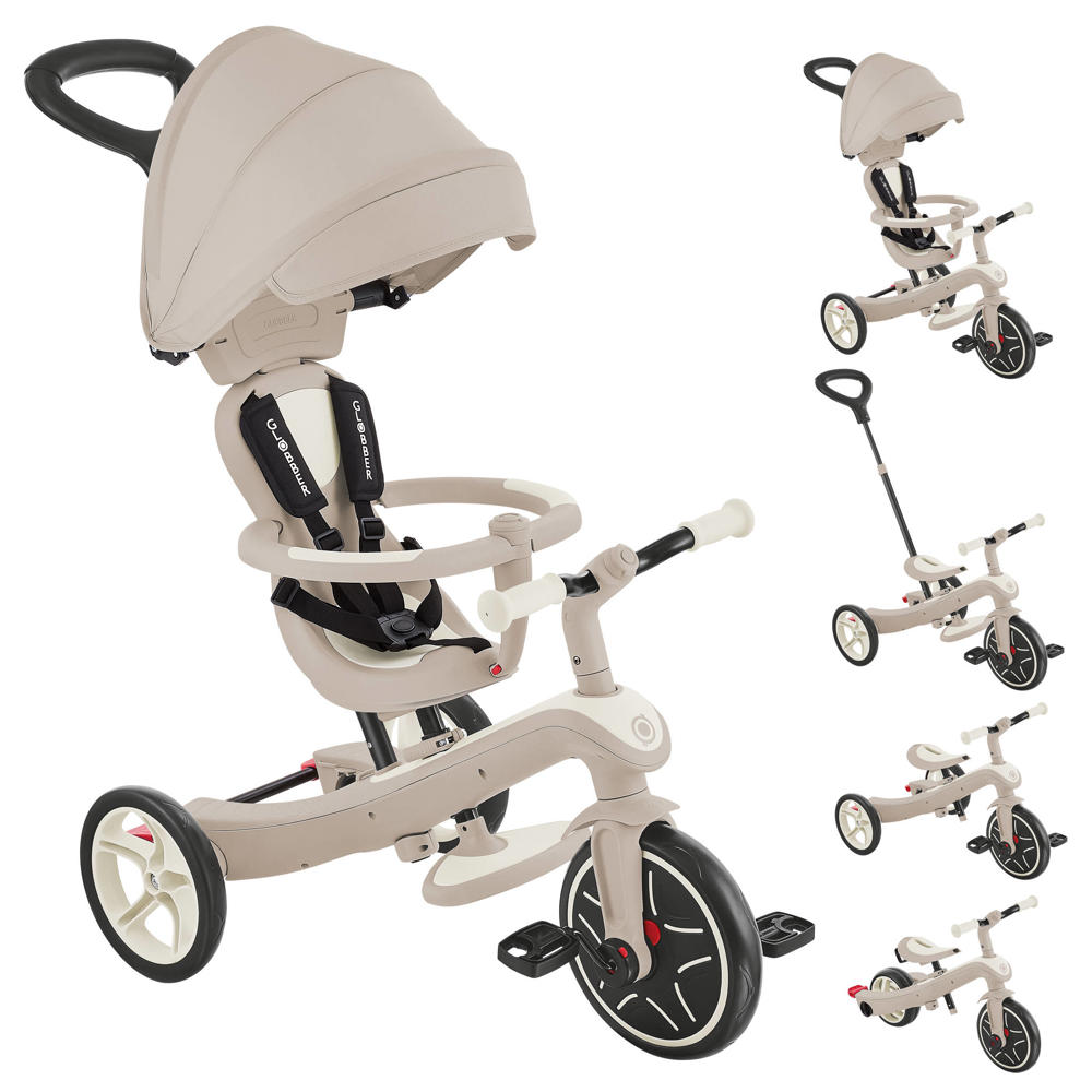 Globber New Trike Explorer 4 in 1 driewieler 4 in 1 beige ECO