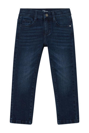 waist regular fit jeans dark blue denim