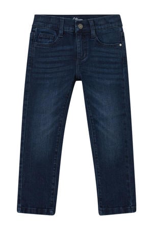 waist regular fit jeans dark blue denim