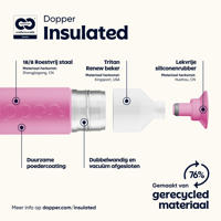 thumbnail: Dopper Thermosfles Insulated Drinkfles - Pelican Pink - 580 ml