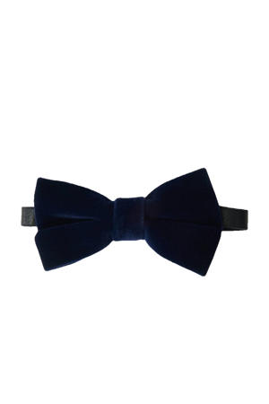fluwelen vlinderdas donkerblauw