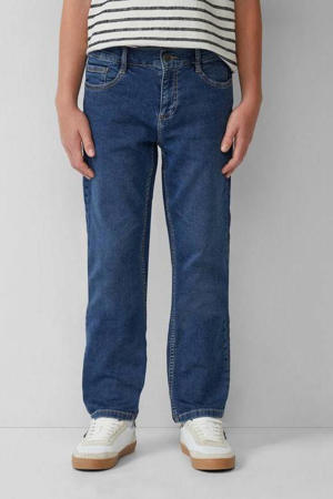 waist regular fit jeans medium blue denim