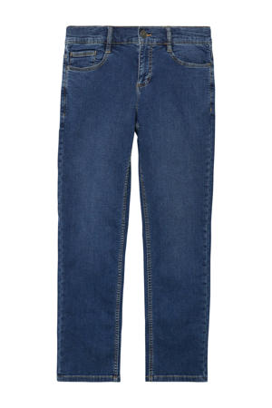waist regular fit jeans medium blue denim