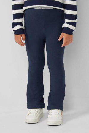 flared broek donkerblauw