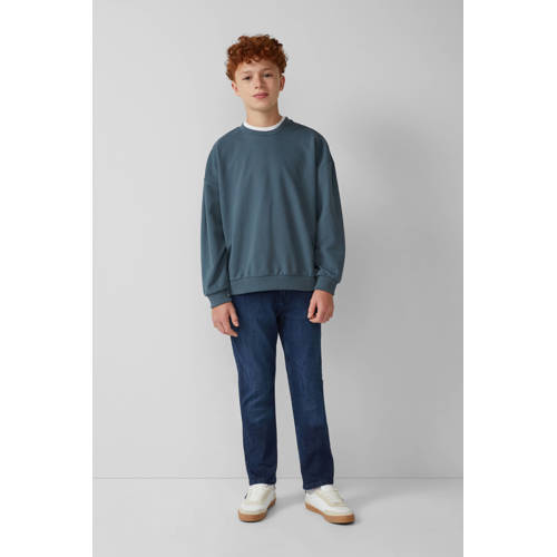 s.Oliver sweater blauw Effen - maat 164 | Sweater van s.Oliver afbeelding