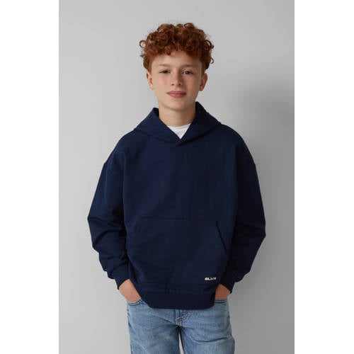 s.Oliver sweater donkerblauw Effen