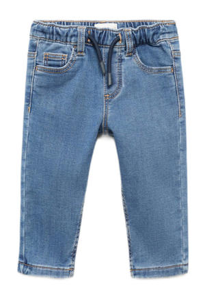 regular waist regular fit jeans medium blue denim