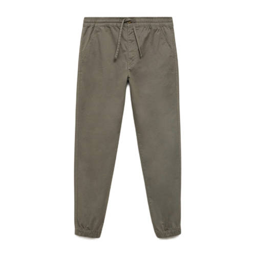 MANGO TEEN casual broek kaki Groen Jongens Stretchkatoen Effen - maat 180(L) afbeelding