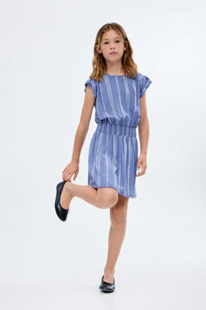 midi jurk blauw