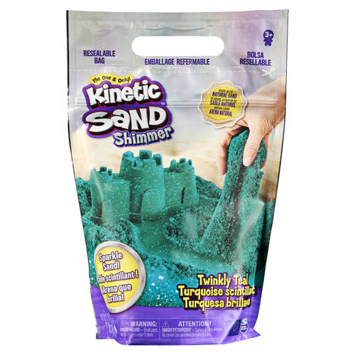 Kinetic Sand Glitter Sand Twinkly Teal (907 g) Klei afbeelding