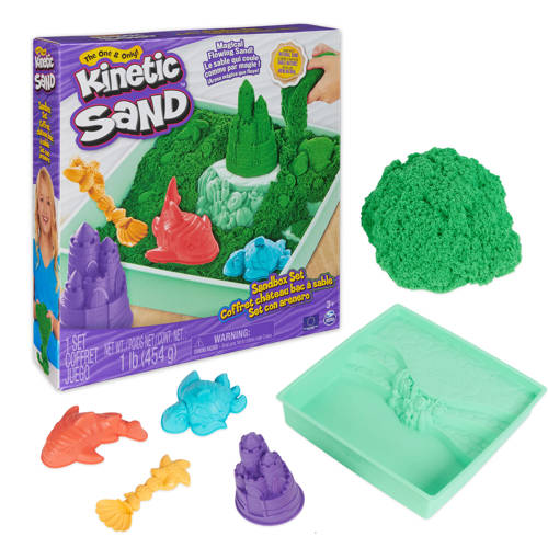 Kinetic Sand Sand Box Green Klei | Klei van Kinetic Sand afbeelding
