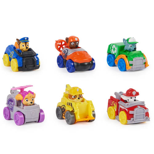 Paw Patrol Pup Squad Racers 6-pack Speelfiguur | Speelfiguur van Paw Patrol