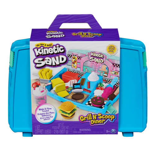Kinetic Sand Snackbar Folding Sand Box Klei | Klei van Kinetic Sand afbeelding