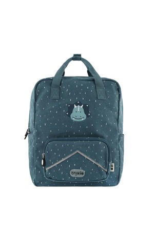katoenen rugzak met dierenprint - blauw