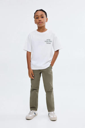 regular casual broek kaki