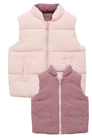 reversible bodywarmer oudroze