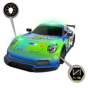 RC Night Flash Raceauto 1:16 - LED verlichte carrosserie