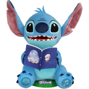Stitch Verhalenverteller - NL/EN/FR - Interactieve Knuffel met Licht, Geluid en Verhalen