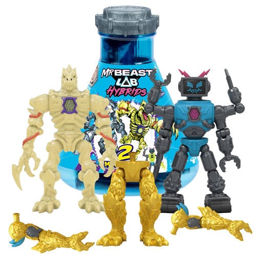 Moose Toys MrBeast - Lab Hybrids Multi Pack B3A5TBOT vs ATOMIC TERRANA CLAW - Bouw Jouw Eigen Beest! - Mix & Match Actiefiguren Knutselpakket afbeelding