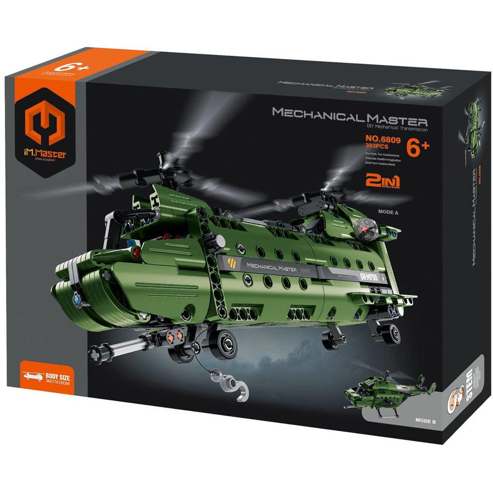 IM.MASTER Militair Transport Helikopters 2-in-1 Constructiespeelset - Mechanisch