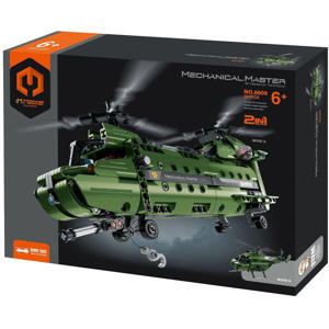  Militair Transport Helikopters 2-in-1 Constructiespeelset - Mechanisch