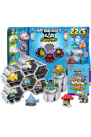 MrBeast Lab Swarms Hyper Fusion Chaos XL pack - 22 Swarms microbeesten, 5 Fusion caps, 22 stickers