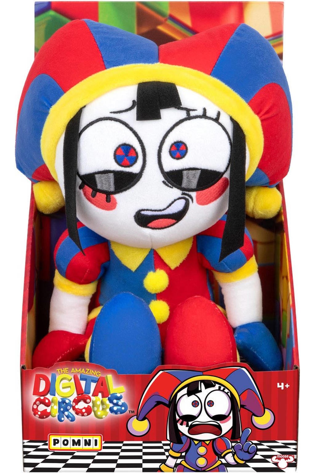 Moose Toys Amazing Digital Circus - Grote pluchen Pomni Knuffel