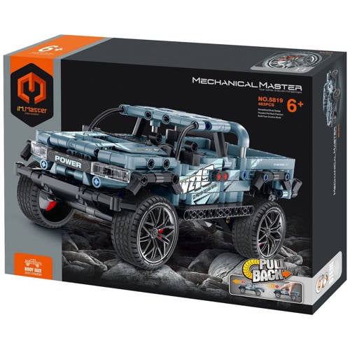 IM.MASTER Pull Back Pickup Truck - Constructieset Speelvoertuig afbeelding