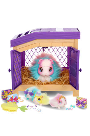 Little Live Pets Mama Surprise Cavia Rainbow - Interactieve knuffel krijgt 3 baby's