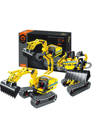 Mechanische 2-in-1 Graafmachine en Robot Constructiespeelset
