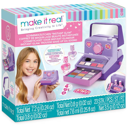 Make it Real Glamorous Make-up Set in handige opbergkoffer Kralen rijgen afbeelding