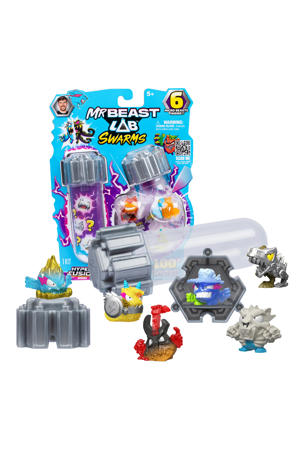MrBeast Lab Swarms – Hyper Fusion Serie – Lab Pack met 6 Micro Beasts + Stickers & Fusion Caps