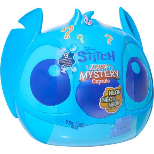 Just Play Disney Stitch - Neon Jumbo Mystery Capsule met 9 verrassingen Unboxing speelset afbeelding