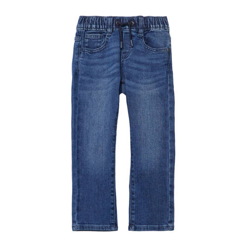 s.Oliver waist slim fit jeans medium blue denim Blauw Effen - maat 140 afbeelding