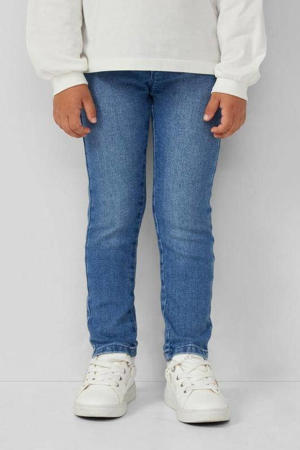 regular waist slim fit jeggings medium blue denim