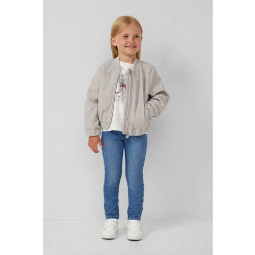 s.Oliver aansluitend jeggings medium blue denim Jeans Blauw Meisjes Stretchdenim - maat 98 afbeelding