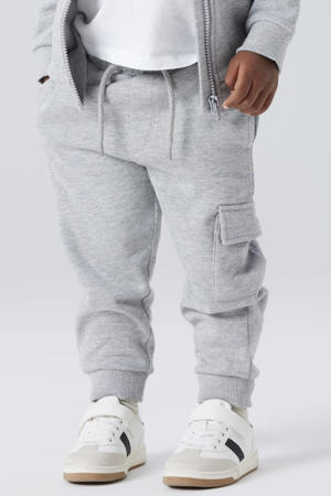 regular cargo broek grijs melange