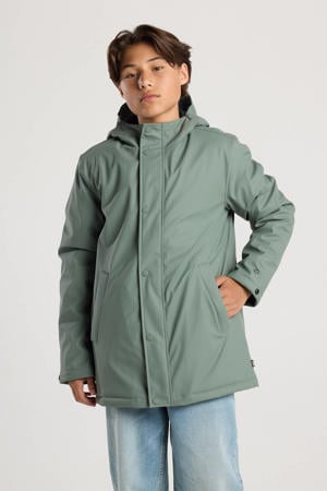 regenjas herfst groen