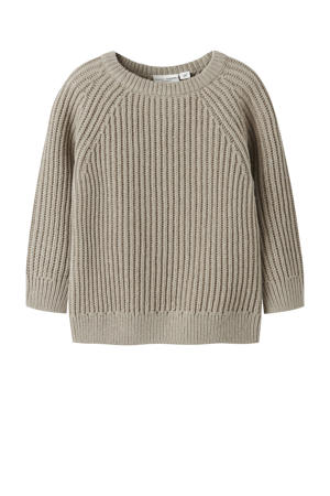 trui gebreid beige